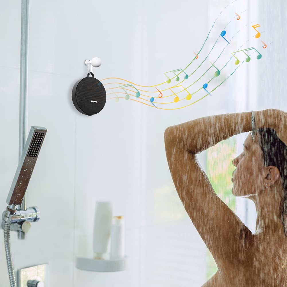 Inwa Portable Bluetooth Speaker, Bike Speakers with Speed Display, Wireless Speaker with 480 Mins Super Long of Playtime. Decent Sound, Compact Size and Loudness for Riding, Hiking, Showering, Golfing