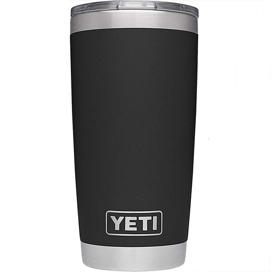 YETI Rambler 20 oz Tumbler, Stainless Steel, Vacuum Insulated with MagSlider Lid, Black