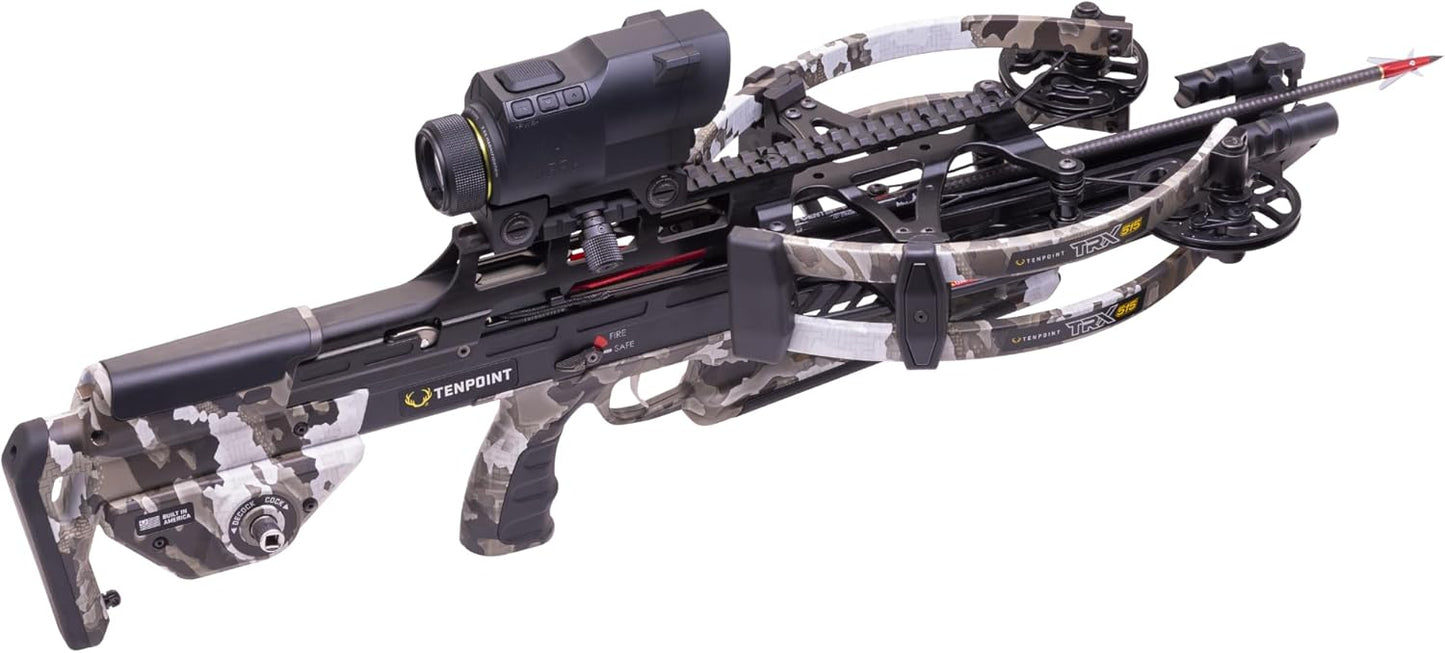 TenPoint TRX 515 XERO, Vektra - 515 FPS - Fastest, Most Accurate, Most Advanced Crossbow in the World - Includes Garmin XERO X1i Rangefinding Scope, ACUslide MAXX & Three CenterPunch HPX Carbon Arrows