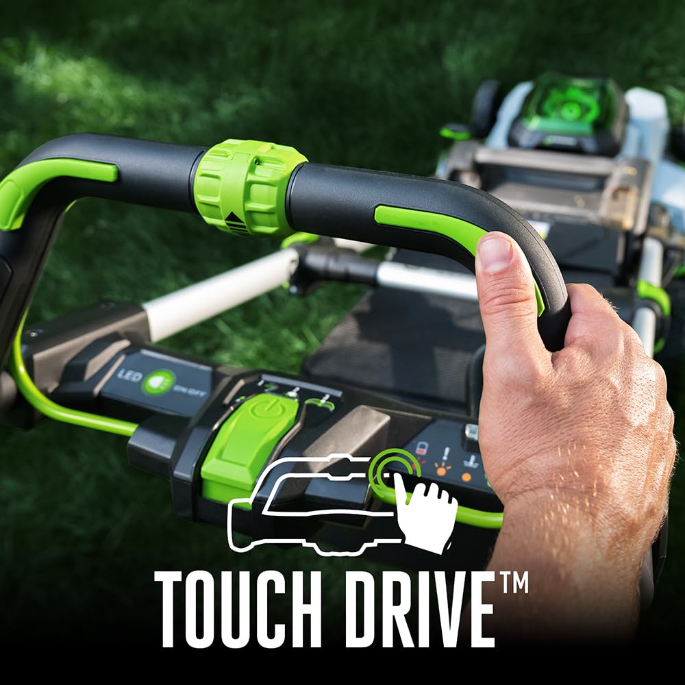 EGO POWER+ Electric Lawn Mower, Self-Propelled Cordless with Select Cut and Touch Drive, Includes 56V 7.5Ah Battery and Rapid Charger – LM2135SP