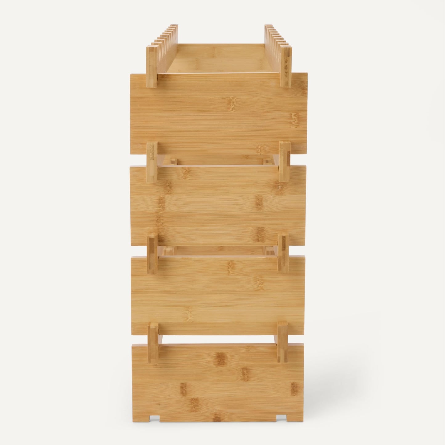 Amazon Basics Stackable Natural Bamboo Wine Rack, 36 Bottle Capacity