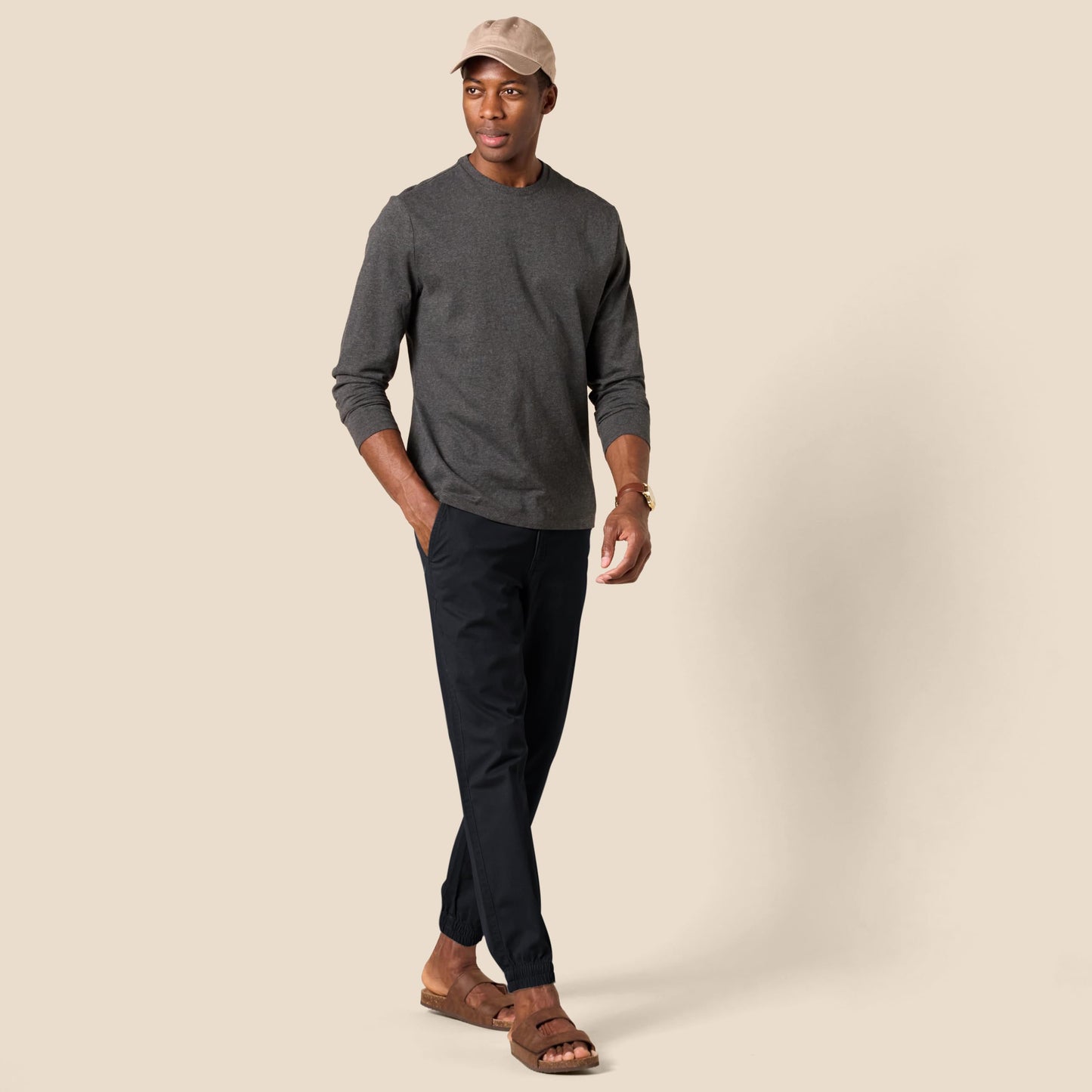 Amazon Essentials Men's Straight-Fit Washed Cotton Chino Jogger Pant