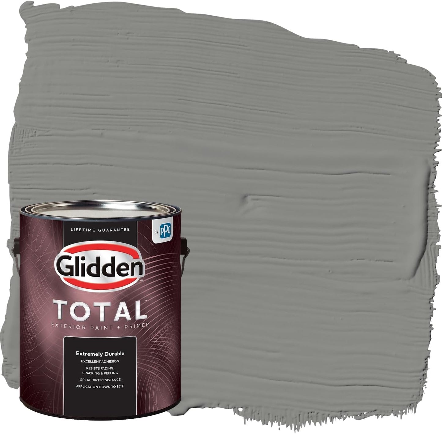 Glidden Exterior Paint + Primer: Black/Black Magic, One Coat, Satin, 1-Gallon