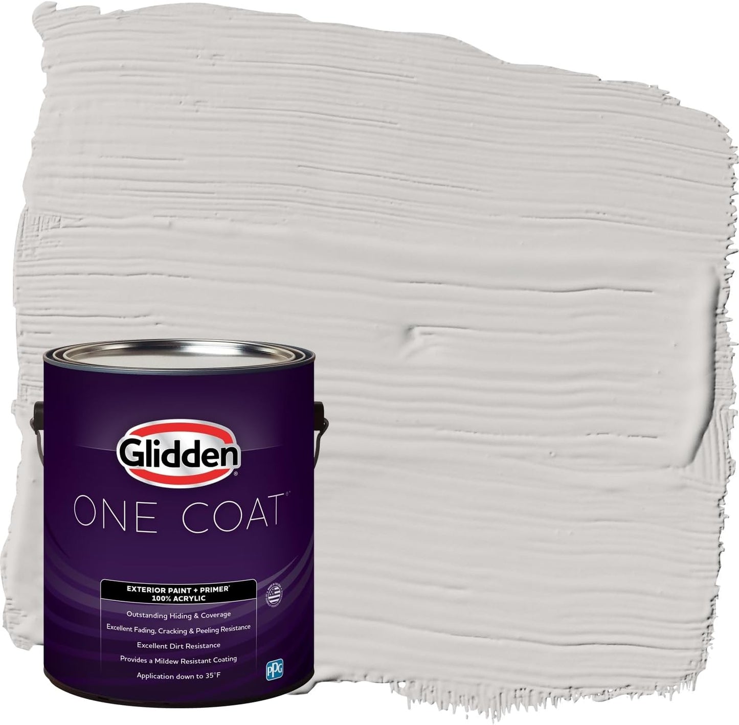 Glidden Exterior Paint + Primer: Black/Black Magic, One Coat, Satin, 1-Gallon
