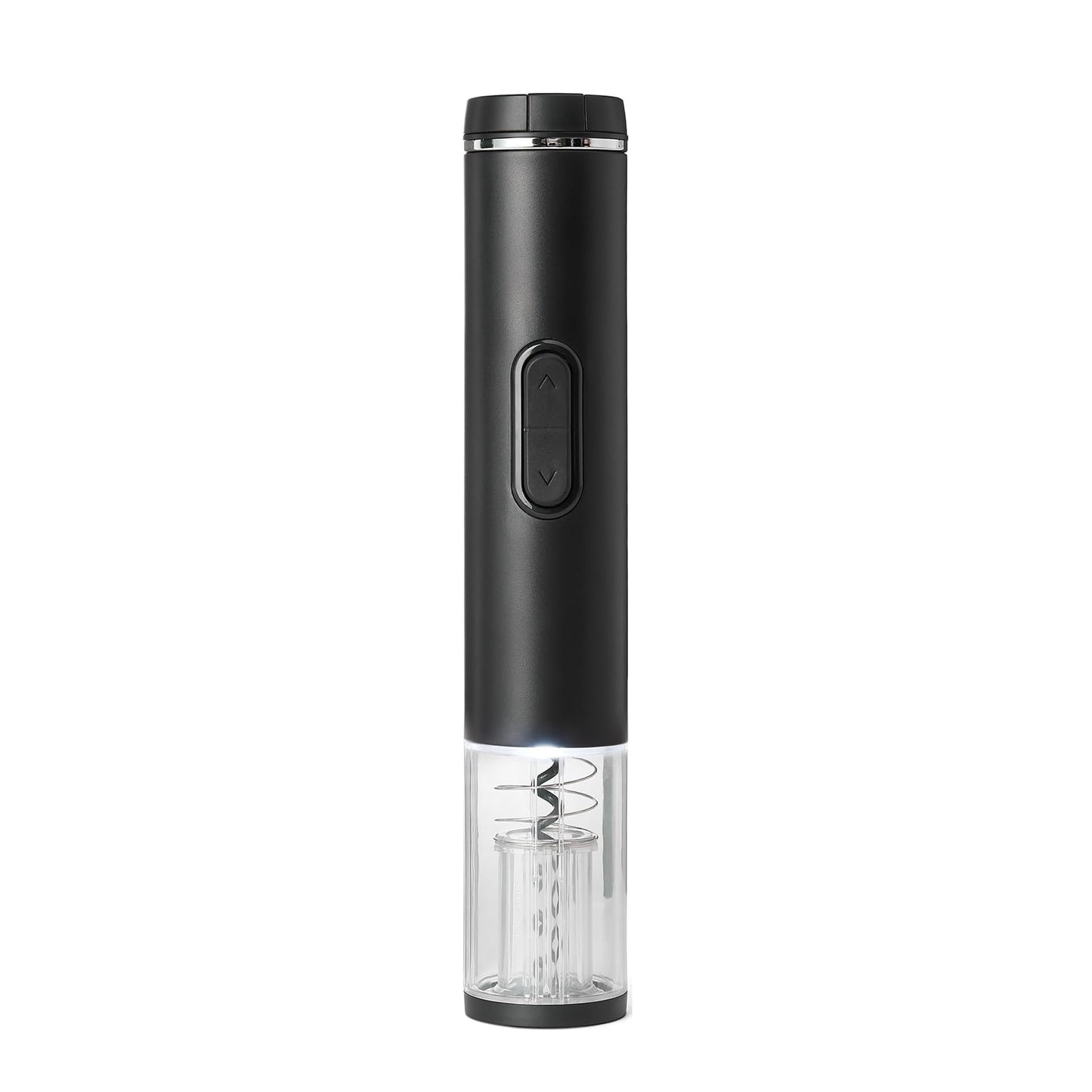 Amazon Basics Cordless Electric Wine Opener with Foil Cutter, Battery-Powered Motor, Black