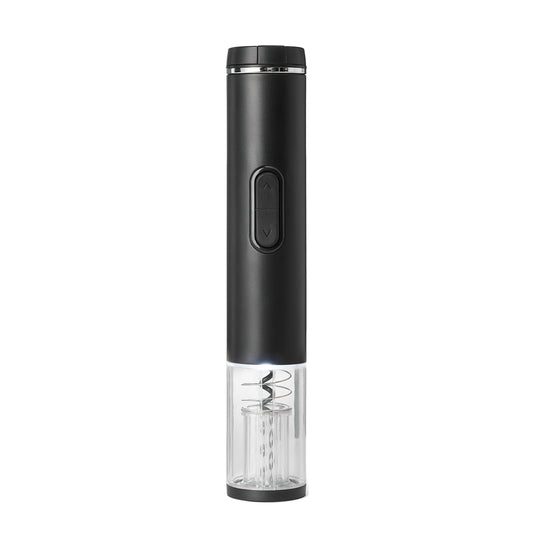 Amazon Basics Cordless Electric Wine Opener with Foil Cutter, Battery-Powered Motor, Black
