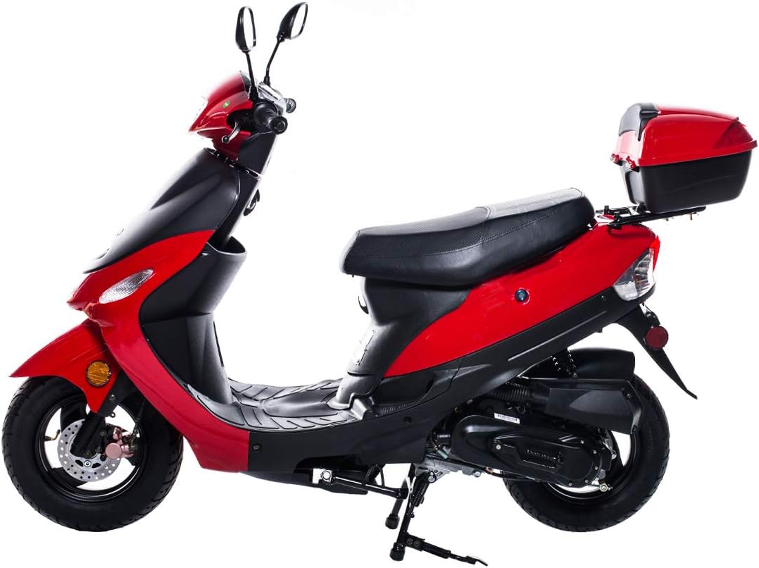 Tao Tao Brand Street Legal Gas Powered Scooter Model # ATM-50 Red Color