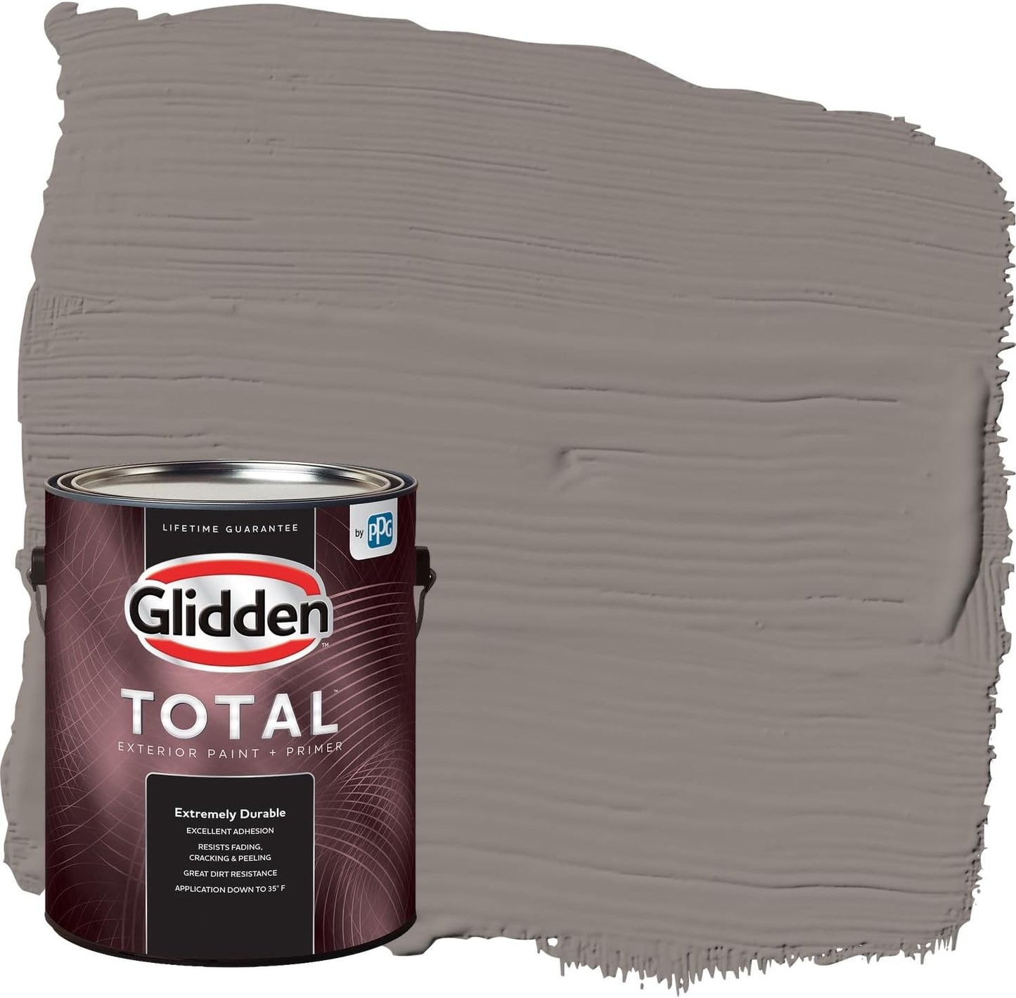 Glidden Exterior Paint + Primer: Black/Black Magic, One Coat, Satin, 1-Gallon