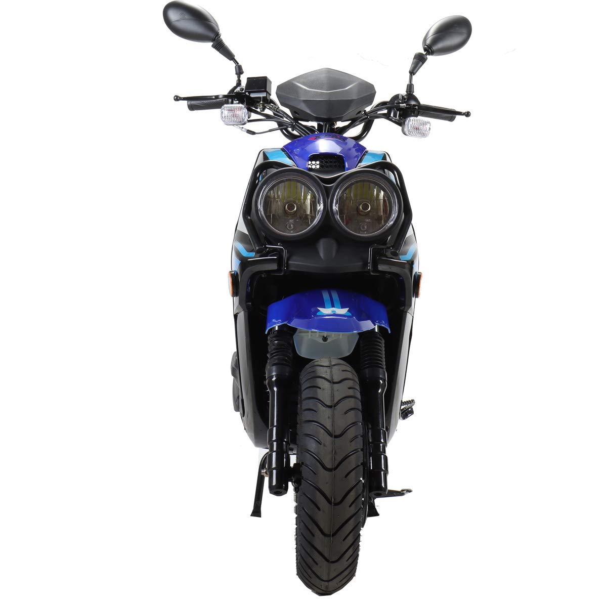 X-PRO 150cc Adult Moped Street Gas Moped 150cc Bike with 12" Aluminum Wheels (Black)