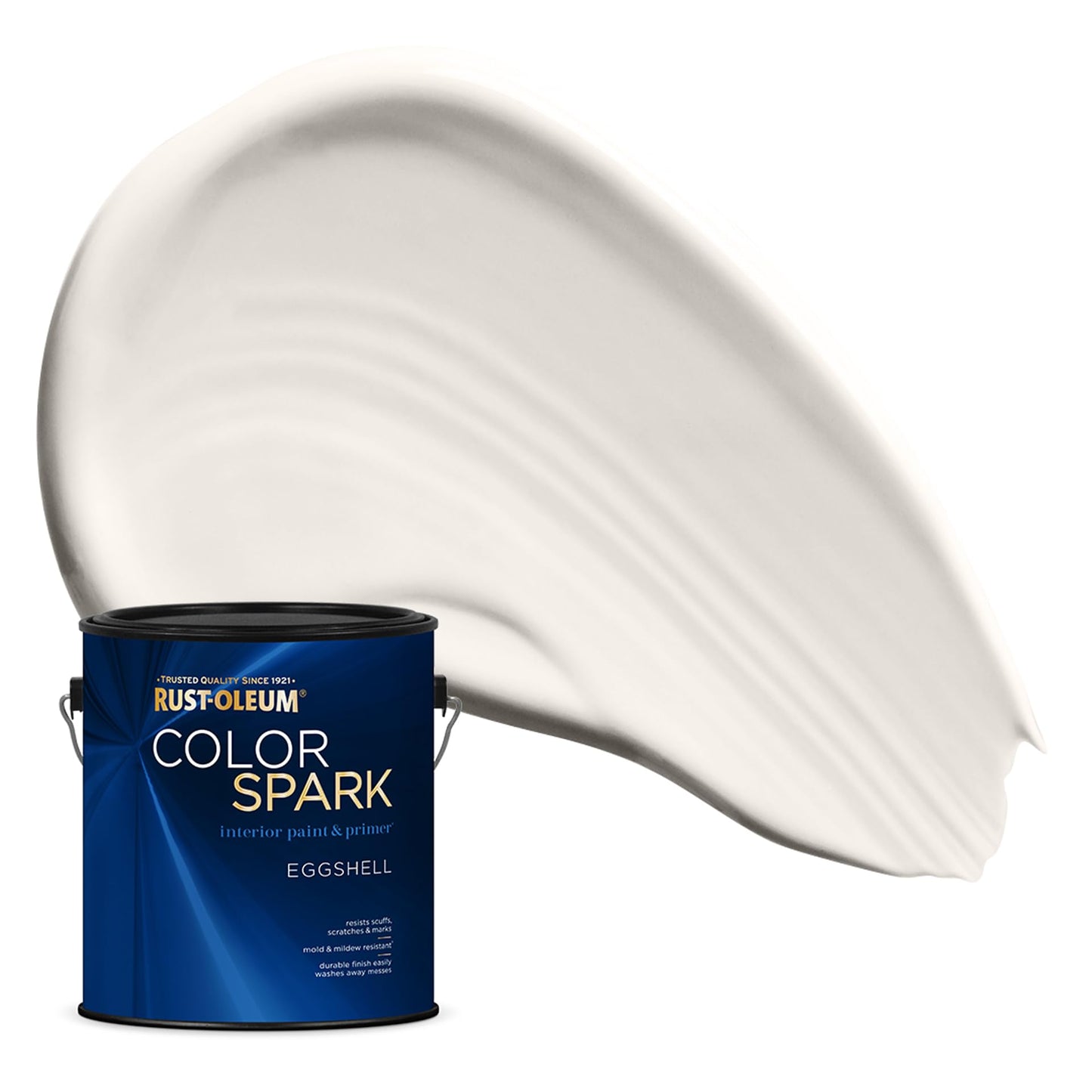 Rust-Oleum Color Spark Interior Paint and Primer in One, Eggshell, Black, 1 Gallon