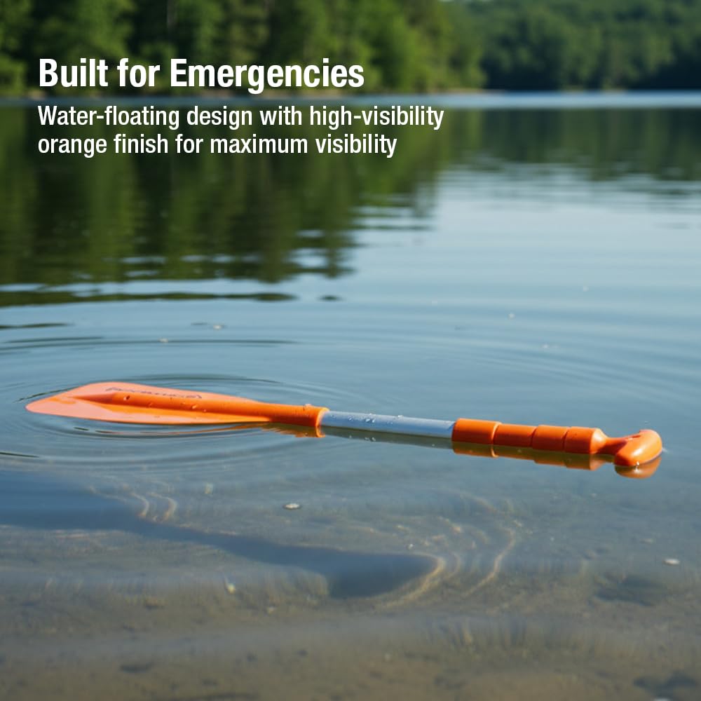 Attwood 11826-1 Emergency 24-inch to 54-inch Telescoping Paddle for Boating, Orange