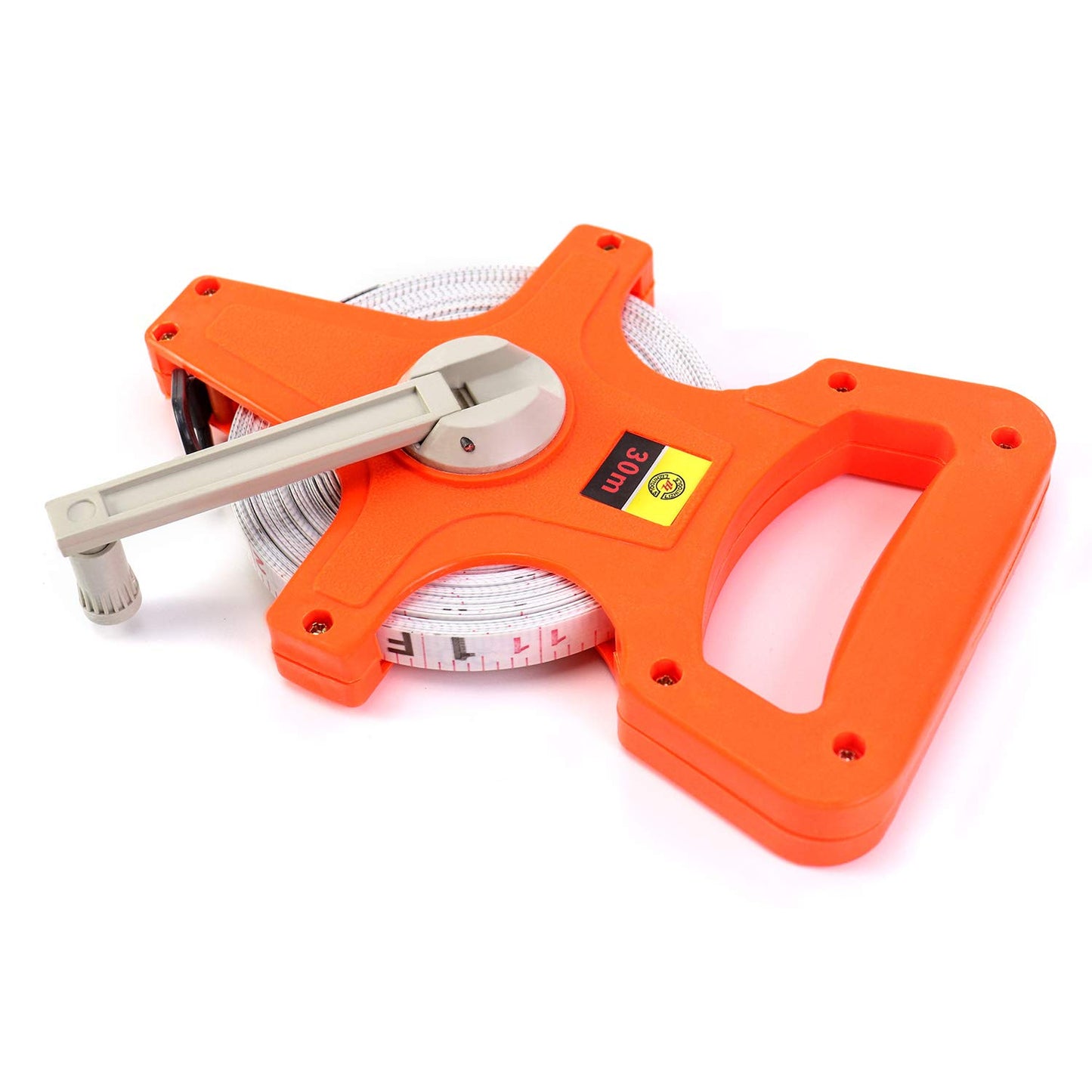 QWORK Tape Measure, 1/2" x 330' Open Reel Dual Sided Fiberglass Tape Measure for Engineer, Yard and Field, Measuring Tape