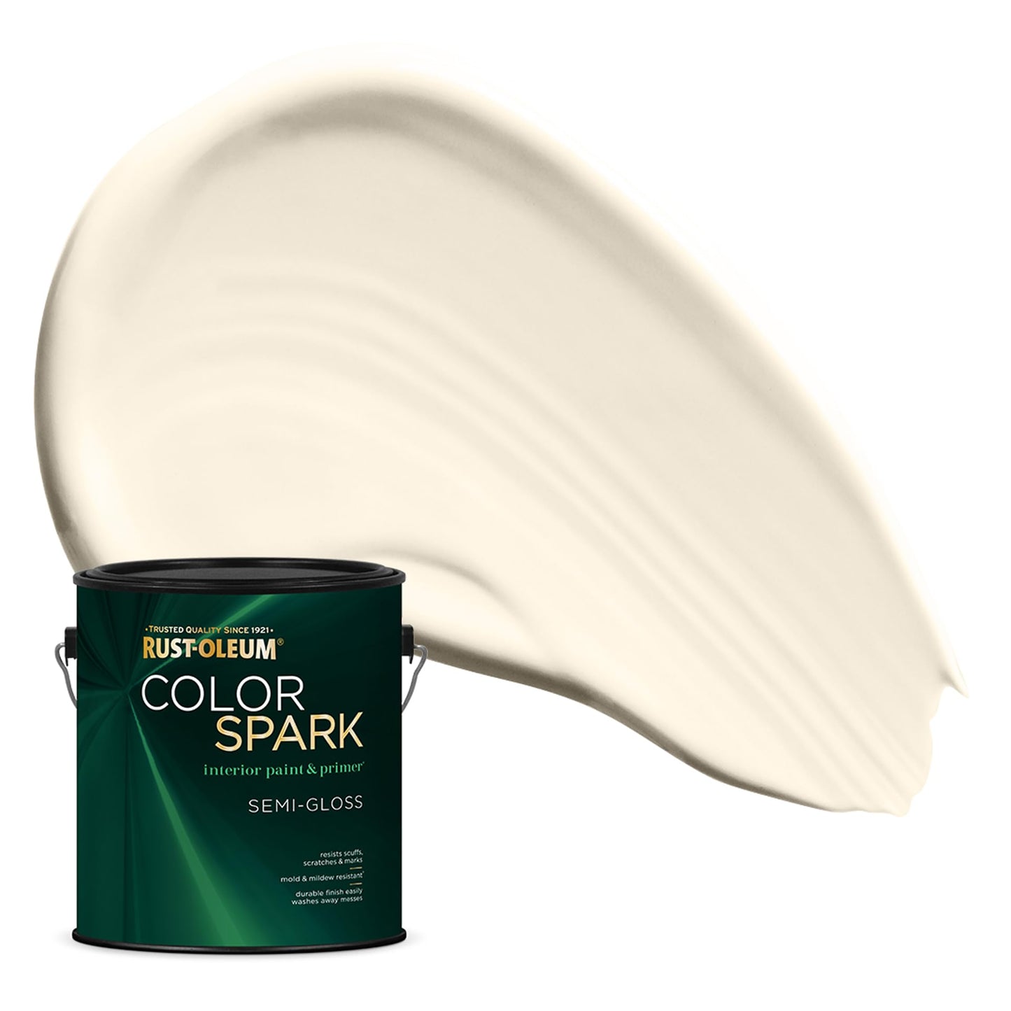 Rust-Oleum Color Spark Interior Paint and Primer in One, Eggshell, Black, 1 Gallon