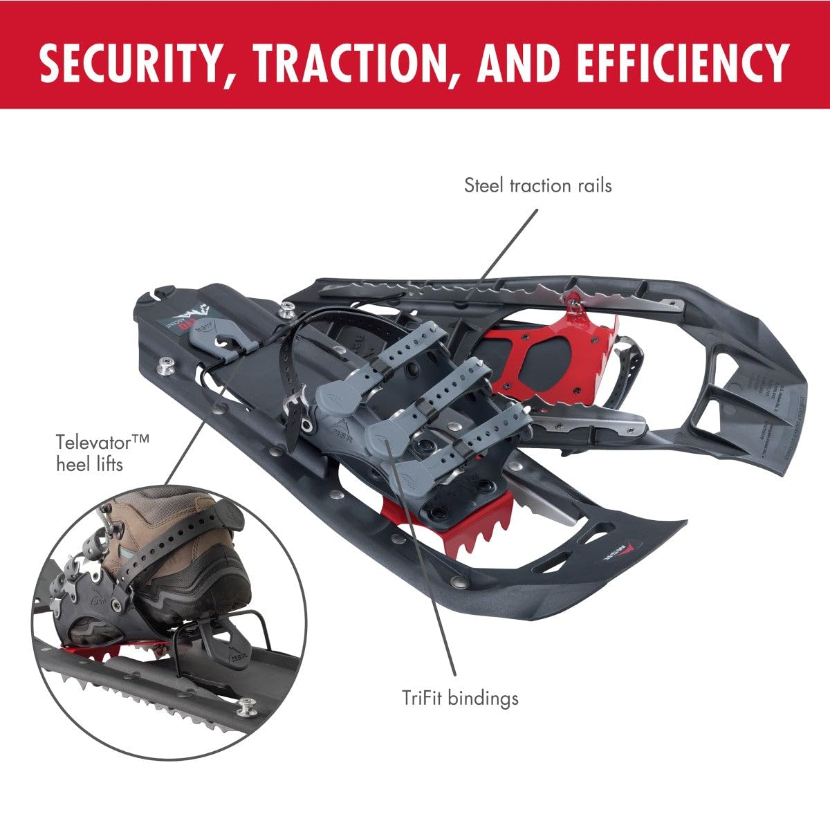 MSR Evo Ascent Backcountry & Mountaineering Snowshoes, 22 Inch Pair