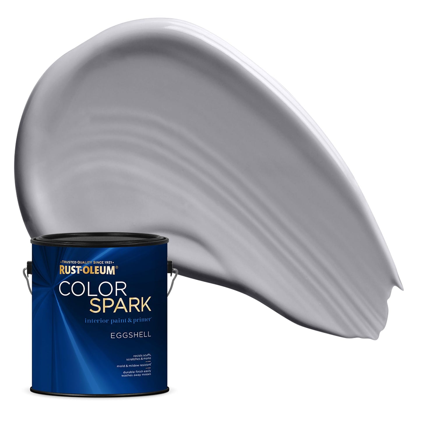 Rust-Oleum Color Spark Interior Paint and Primer in One, Eggshell, Black, 1 Gallon