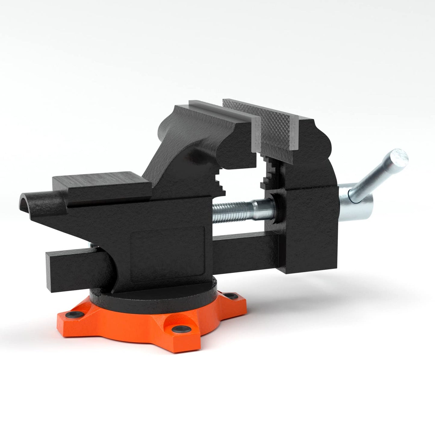 VEVOR Bench Vise, 6-inch Jaw Width 5.9-inch Jaw Opening, 360-Degree Swivel Locking Base Multipurpose Vise w/Anvil, Heavy Duty Ductile Iron Workbench Vise w/Bolts & Nuts, for Drilling, Pipe Cutting