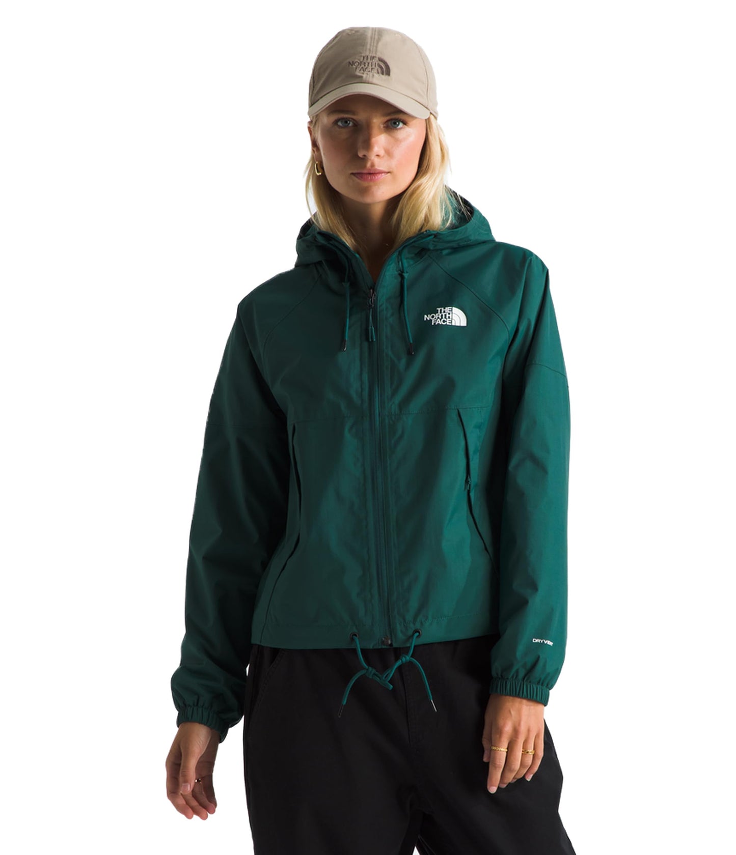 THE NORTH FACE Women's Antora Rain Hoodie (Standard & Plus Size) | Wind & Waterproof With Adjustable Hood & Drawcord Hem