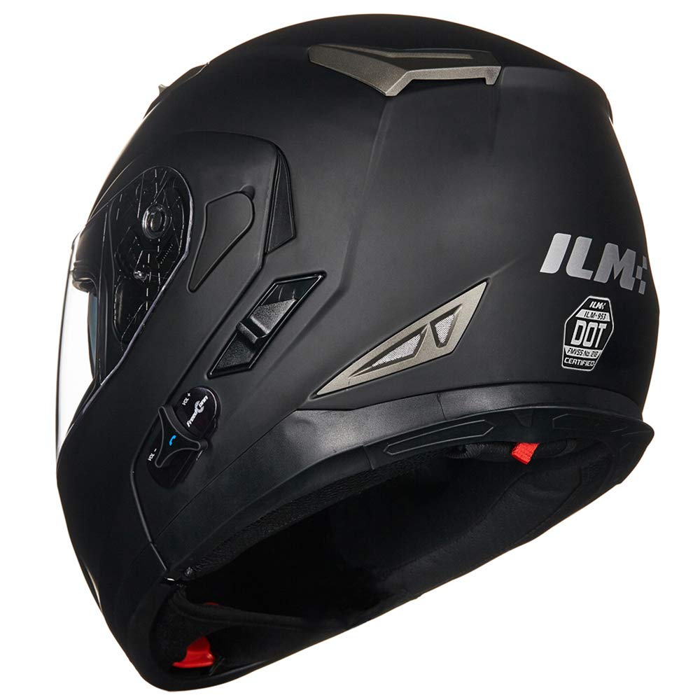 ILM Bluetooth Integrated Modular Flip up Full Face Motorcycle Helmet Sun Shield Mp3 Intercom Model 953/953 PRO