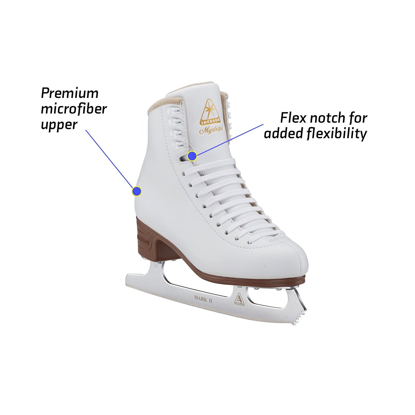 Jackson Ultima Mystique Women's/Girls Figure Ice Skates - Womens Size 9.5, Medium Width
