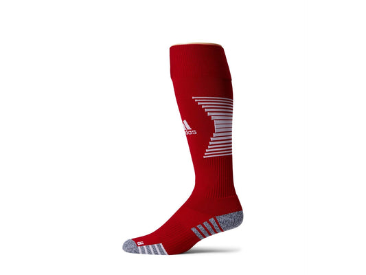 adidas Speed 3 Soccer Socks (1 Pair), Team Power Red/White1, Medium