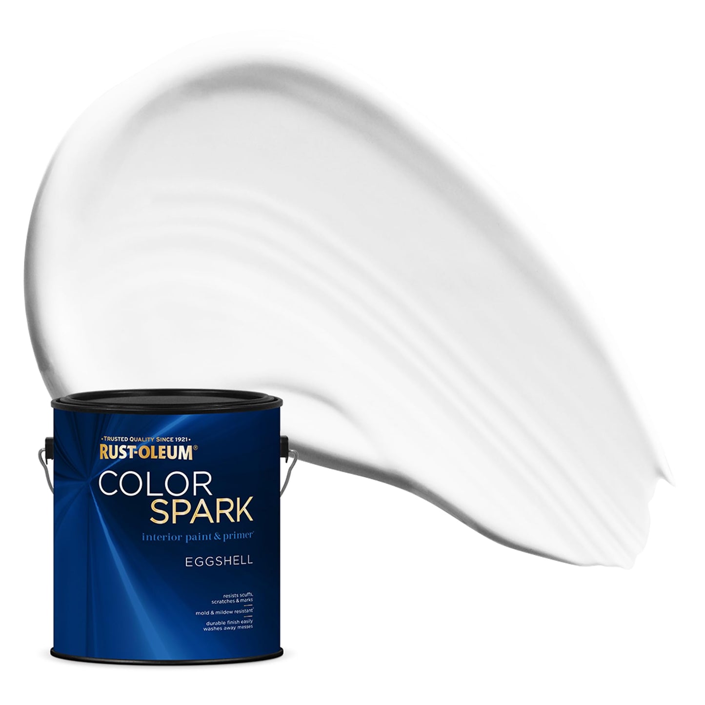 Rust-Oleum Color Spark Interior Paint and Primer in One, Eggshell, Black, 1 Gallon