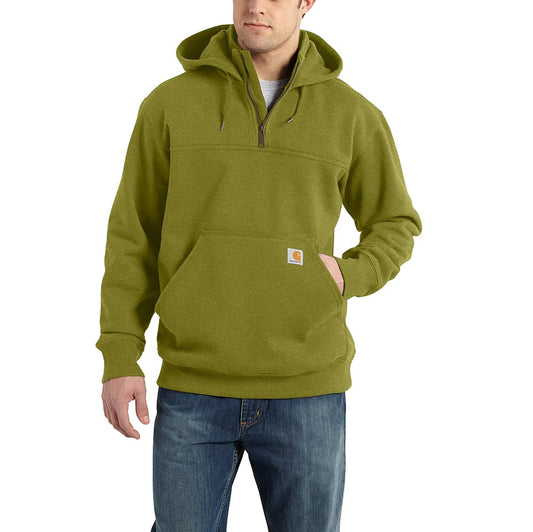 Carhartt Men's Rain Defender® Loose Fit Heavyweight Quarter-Zip Sweatshirt, Dill Heather, Medium