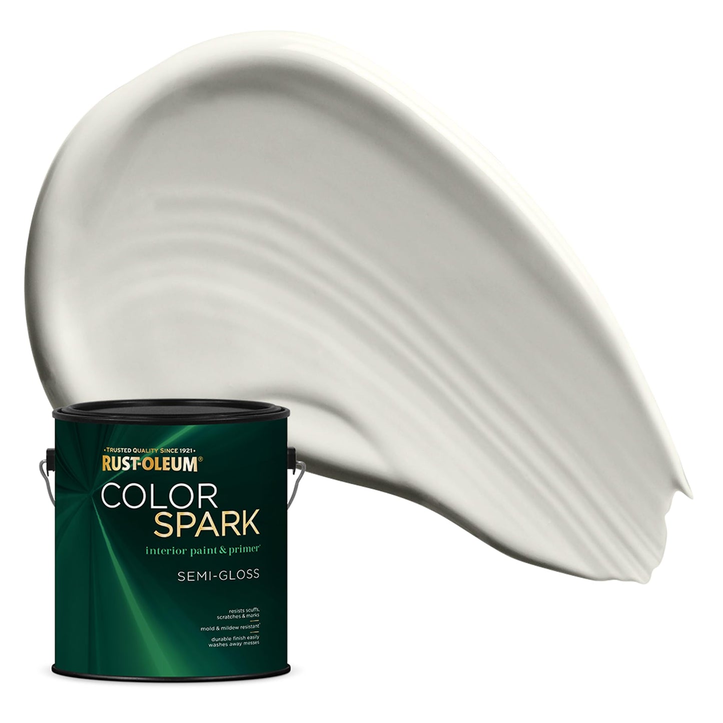 Rust-Oleum Color Spark Interior Paint and Primer in One, Eggshell, Black, 1 Gallon