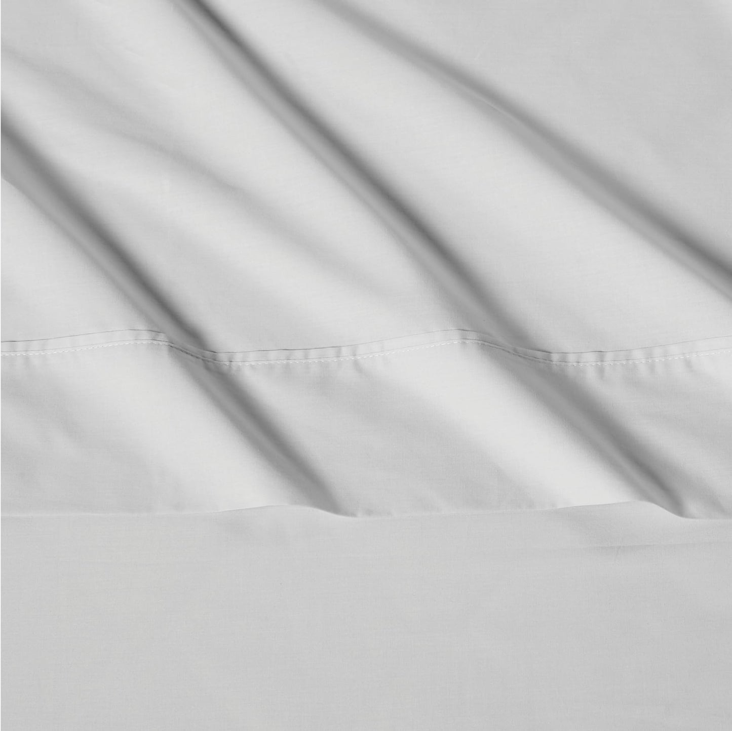 Amazon Basics 100% Organic Cotton Kids' Sheet Set with Pillowcase, Queen, Pale Gray