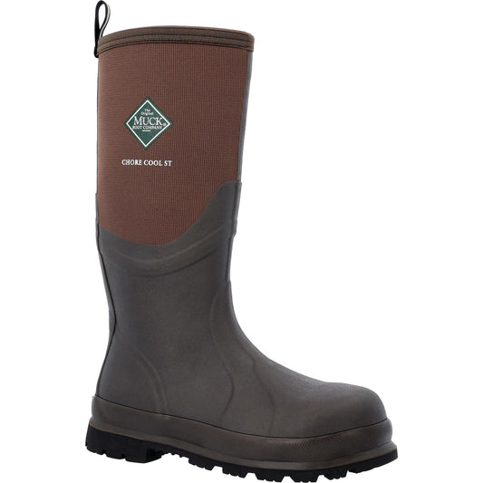 Muck Boots Chore Cool Warm Weather Tall Steel Toe Men's Rubber Work Boot