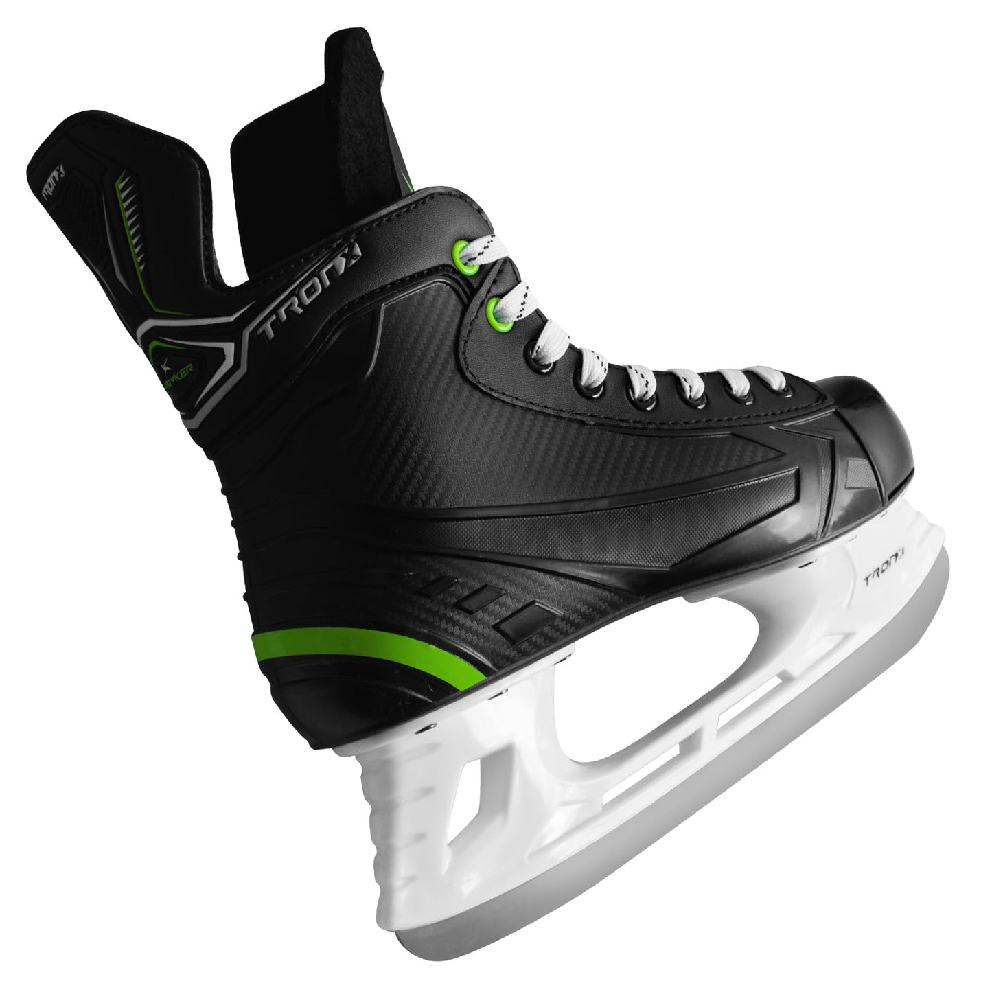 TronX Stryker 3.0 Senior Adult Junior Kids Ice Hockey Skates, New for 2023 (Skate Size 3 (Shoe Size 4-4.5))