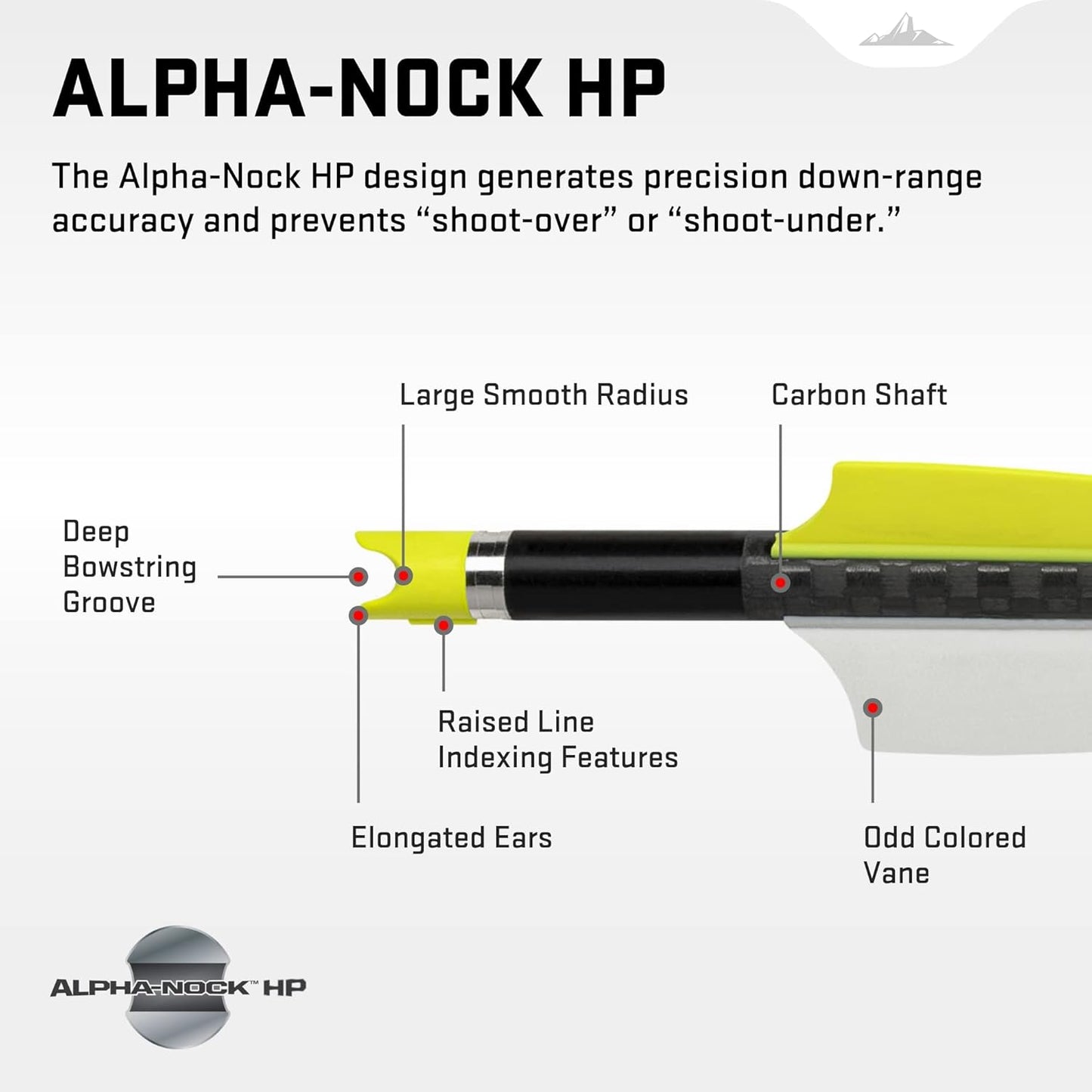 Wicked Ridge by TenPoint - Match 400 - Pack of Six - 20” Carbon Crossbow Arrows, 400-Grains - with Alpha-Nock HP