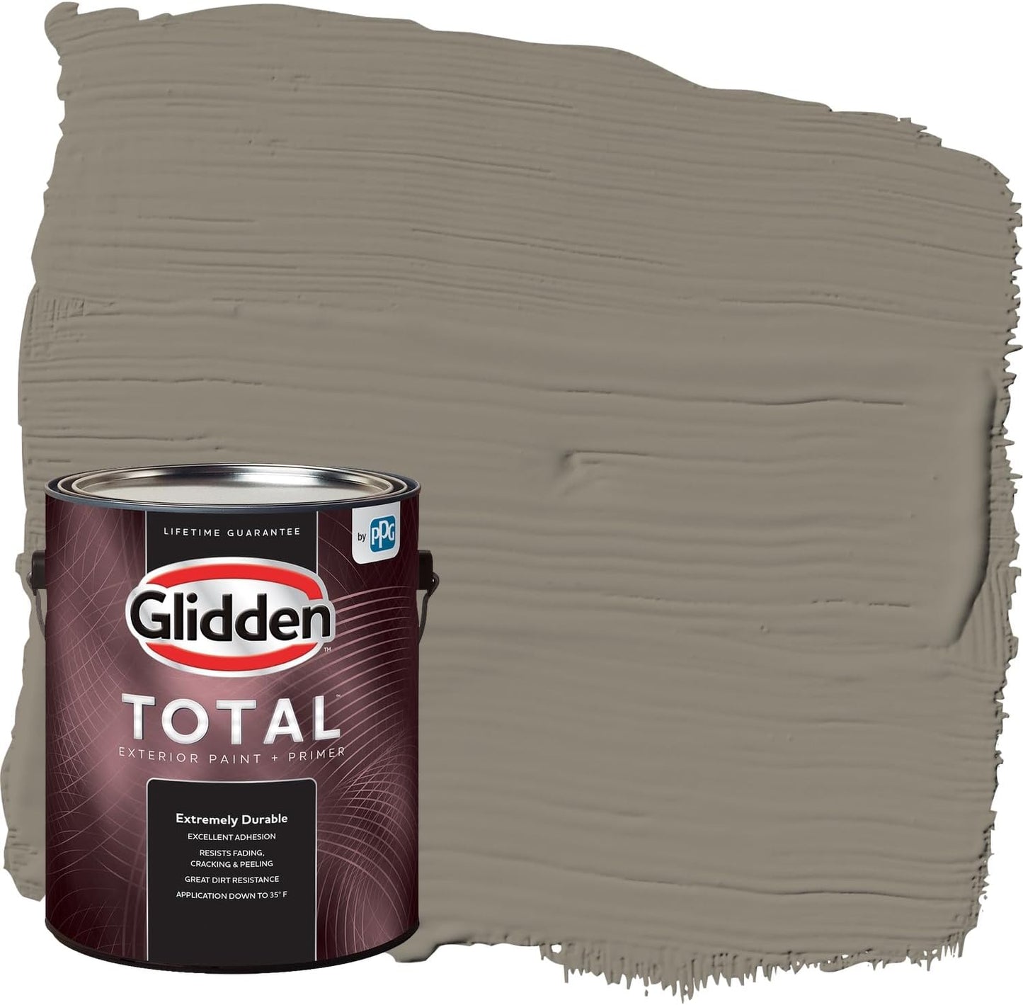 Glidden Exterior Paint + Primer: Black/Black Magic, One Coat, Satin, 1-Gallon