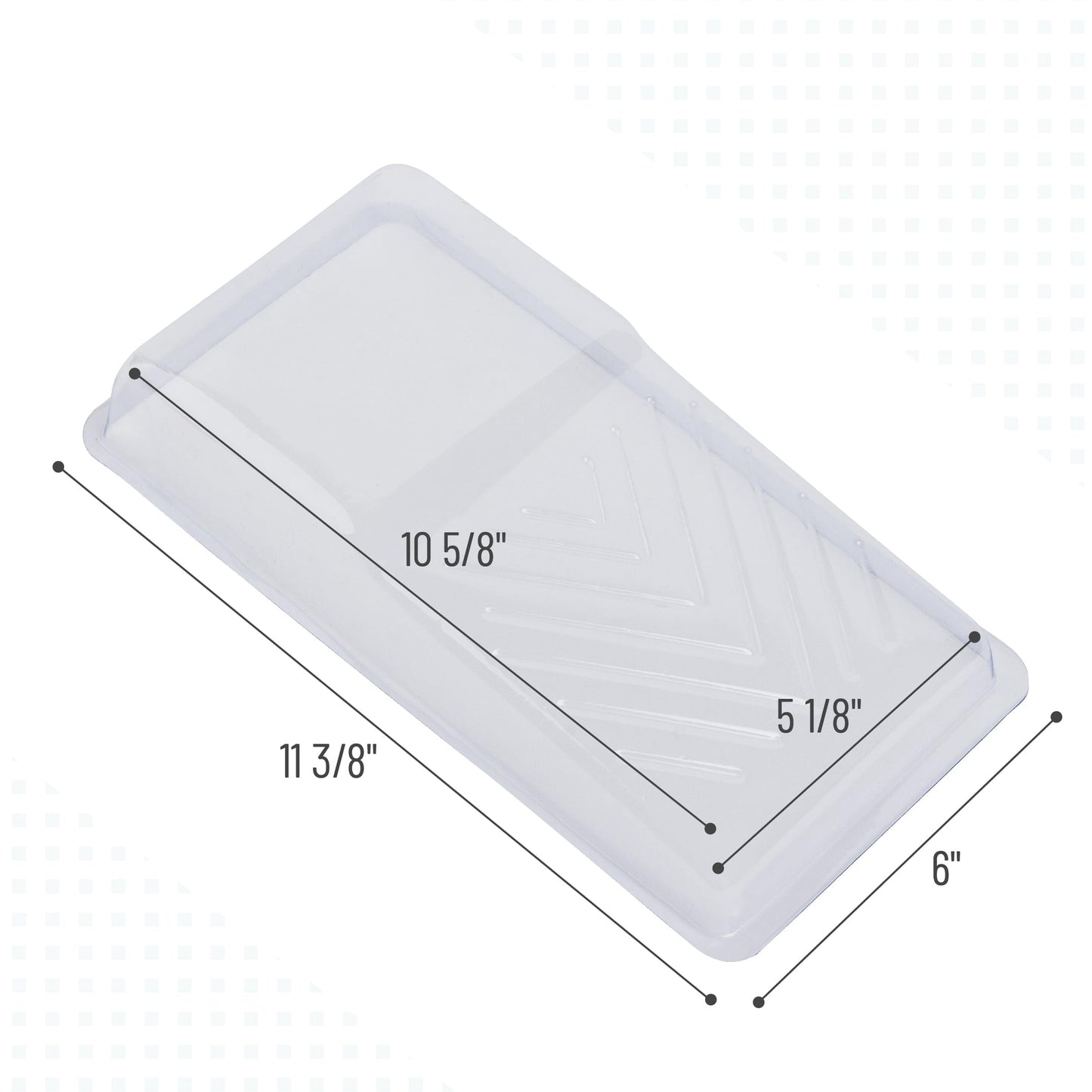 Bates- Paint Tray Liner, 9 Inch, 10 Pack, Paint Roller Tray, Disposable Plastic Paint Trays, Paint Pans Trays, Paint Supplies for House Painting, Roller Tray