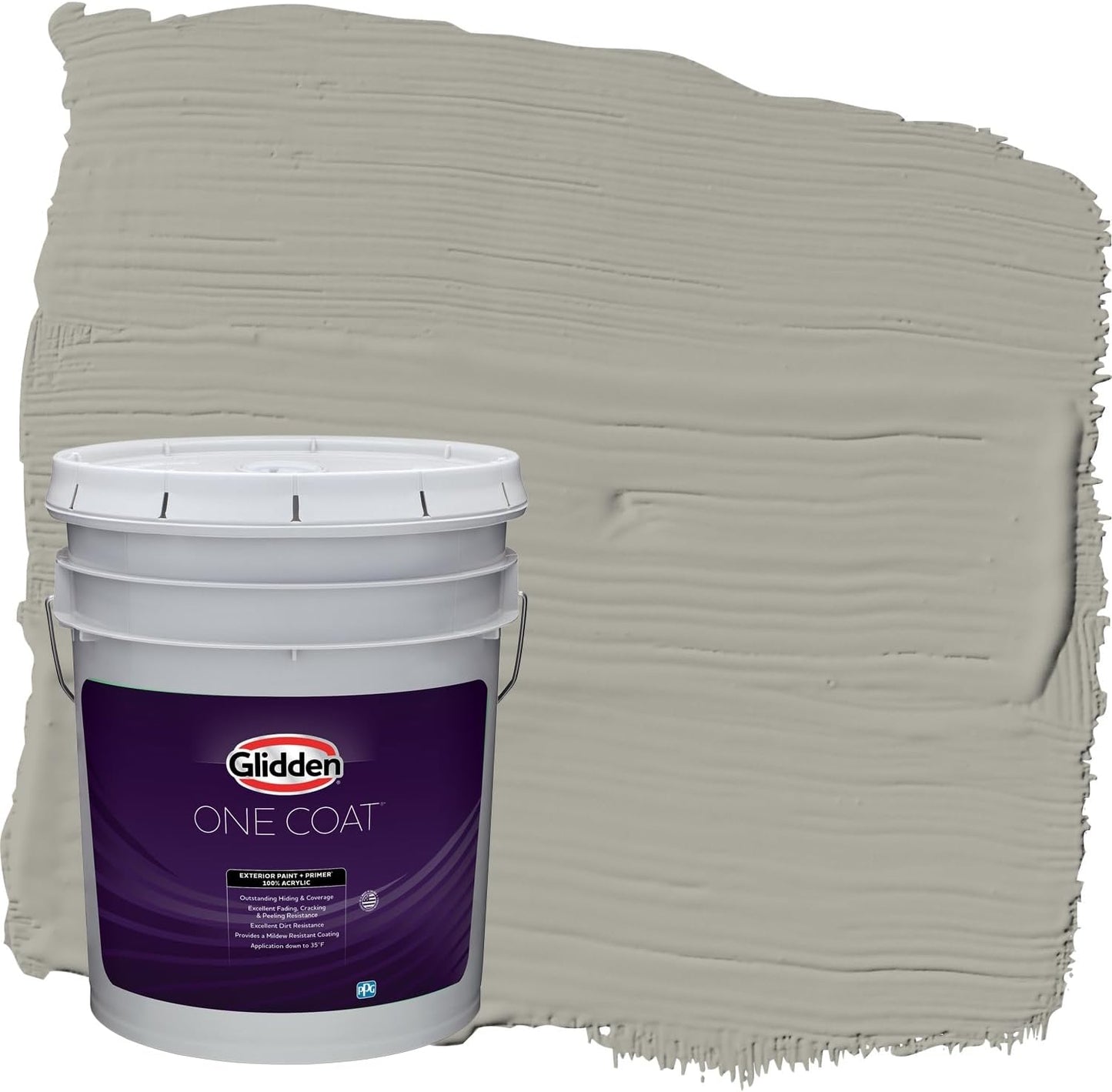 Glidden Exterior Paint + Primer: Black/Black Magic, One Coat, Satin, 1-Gallon