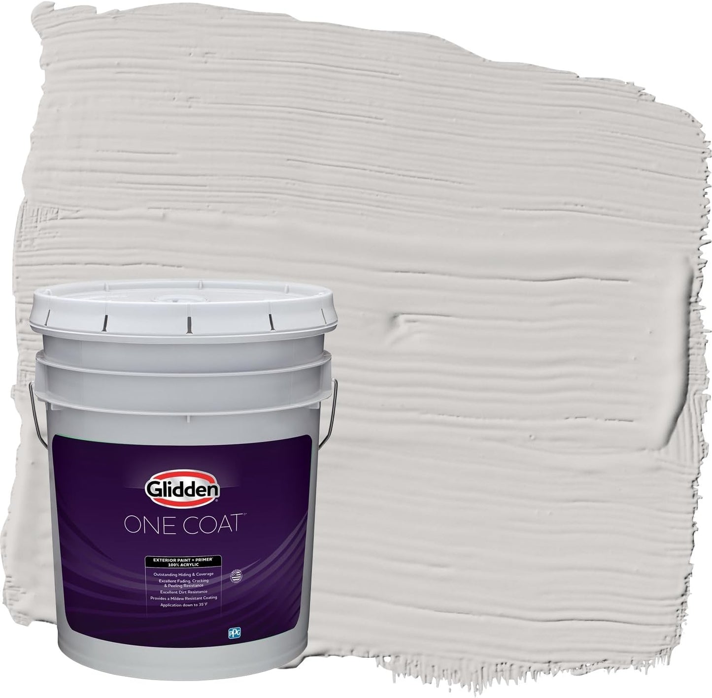Glidden Exterior Paint + Primer: Black/Black Magic, One Coat, Satin, 1-Gallon
