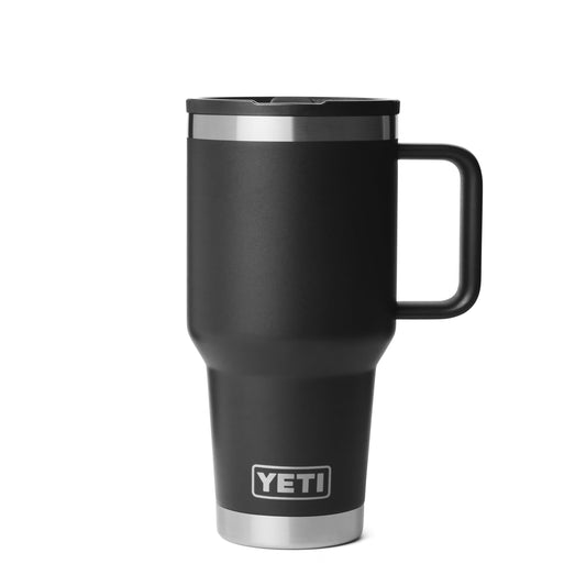 YETI Rambler 30 oz Travel Mug, Stainless Steel, Vacuum Insulated with Stronghold Lid, Black