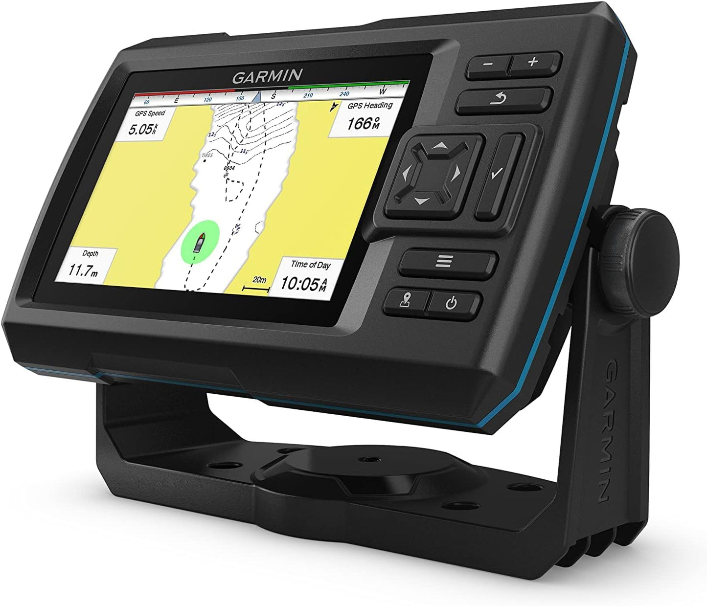 Garmin Striker Vivid 5cv, Easy-to-Use 5-inch Color Fishfinder and Sonar Transducer, Vivid Scanning Sonar Color Palettes (010-02551-00) (Renewed)