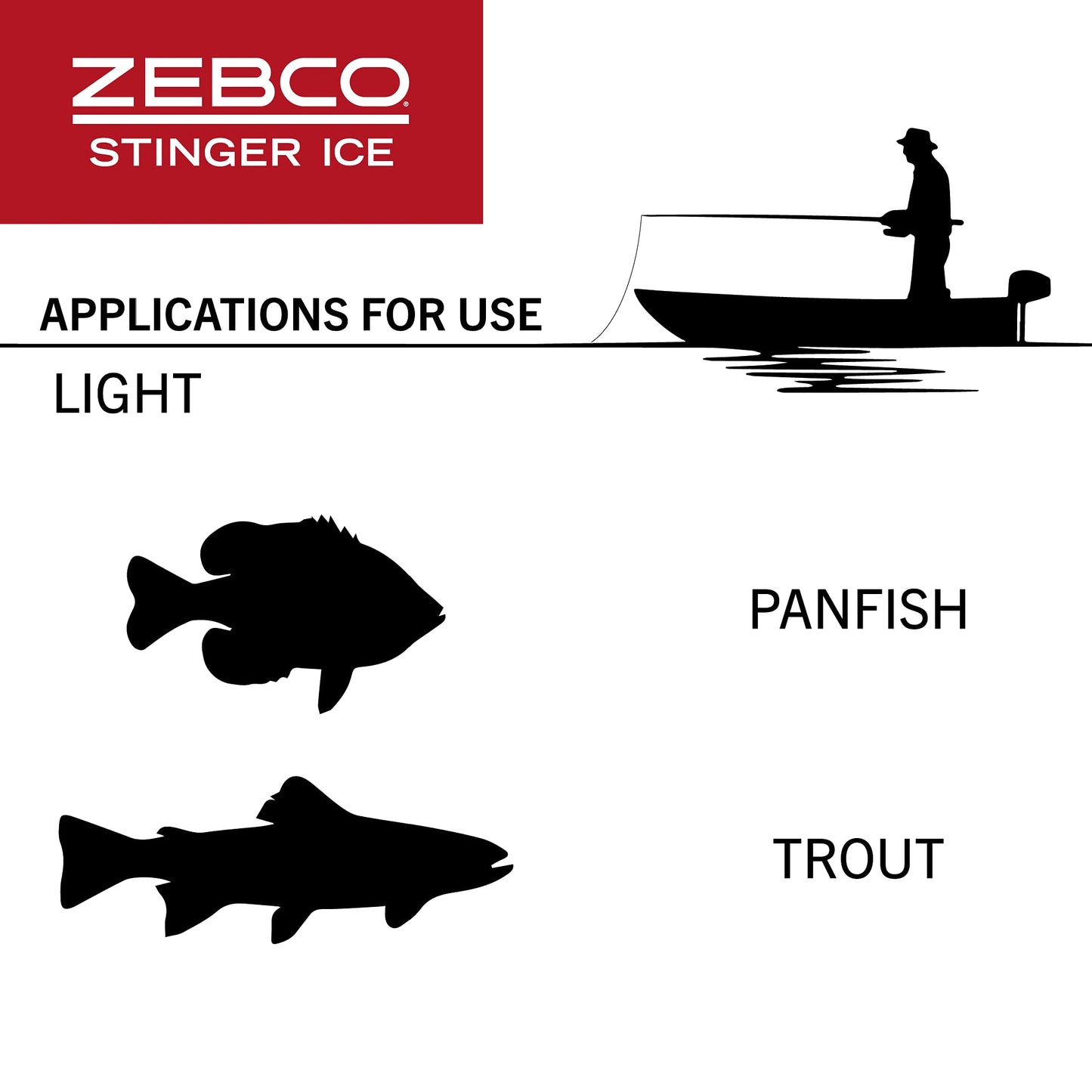 Zebco Stinger Ice Spinning Reel and Fishing Rod Combo