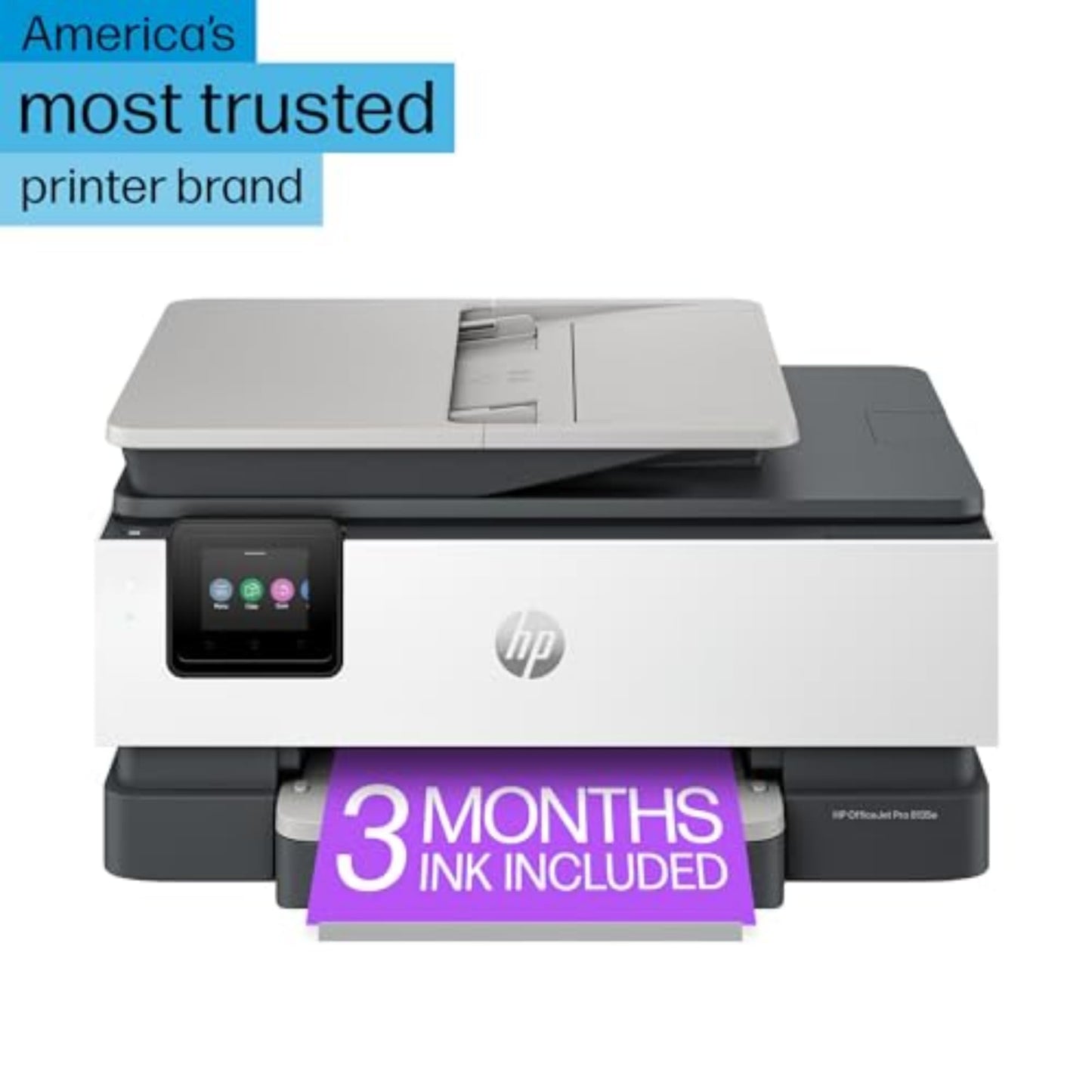 HP OfficeJet Pro 8135e Wireless All-in-One Color Inkjet Printer, Print, Scan, Copy, Fax, ADF, Duplex Printing, Best-for-Home Office, 3 month Instant Ink trial included (40Q35A)