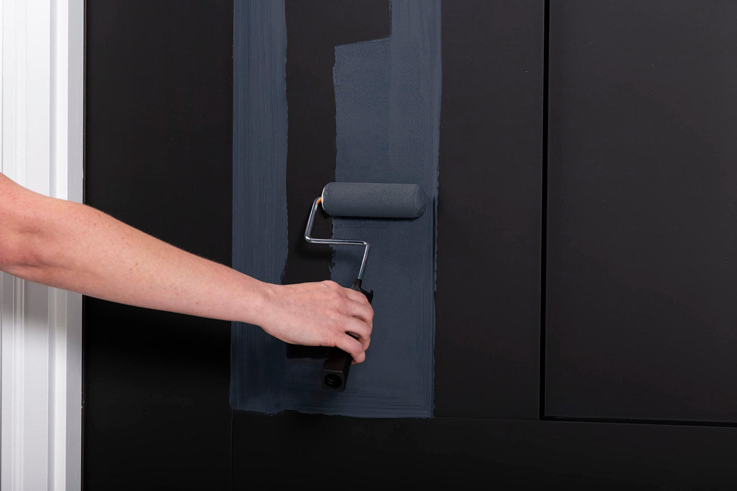 Rust-Oleum 369383 Advanced Dry Door & Trim Paint, Quart, Satin Black