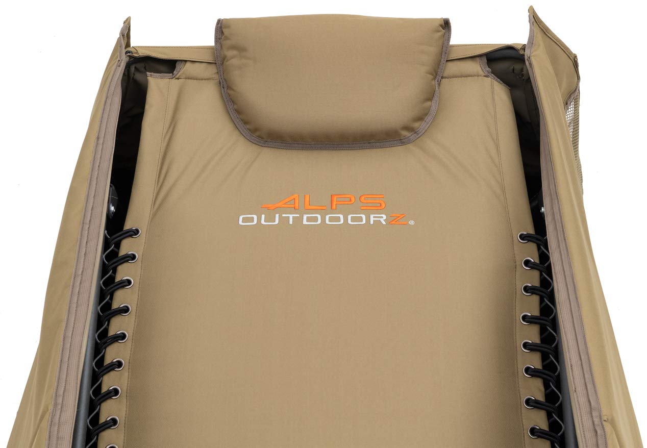 ALPS OutdoorZ Legend Layout Blind - Hunting Blind, Tan, with Zero-Gravity Chair Design, Waterproof Floor, Mesh Face Screen, Rear Zippered Door, and Backpack Carry Straps