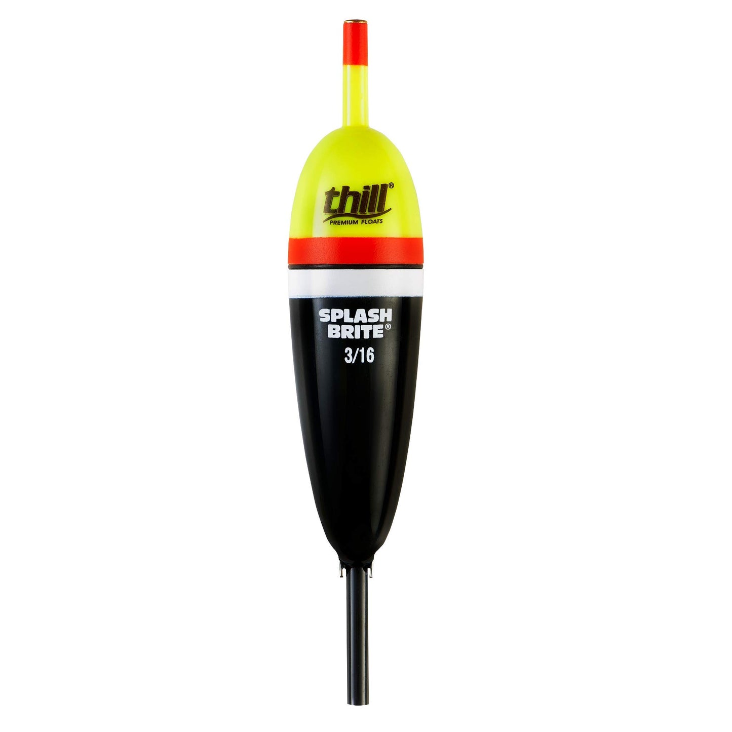 Thill Splash Brite Lighted Bobber for Fishing - Center Slider Slip Float - Lights Up on Contact with Water