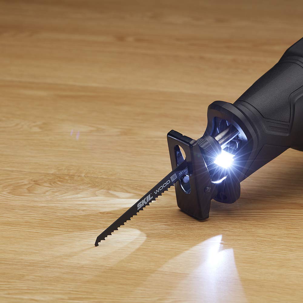 SKIL 20V Compact Reciprocating Saw Includes 2.0Ah PWR CORE 20 Lithium Battery and Charger - RS582902