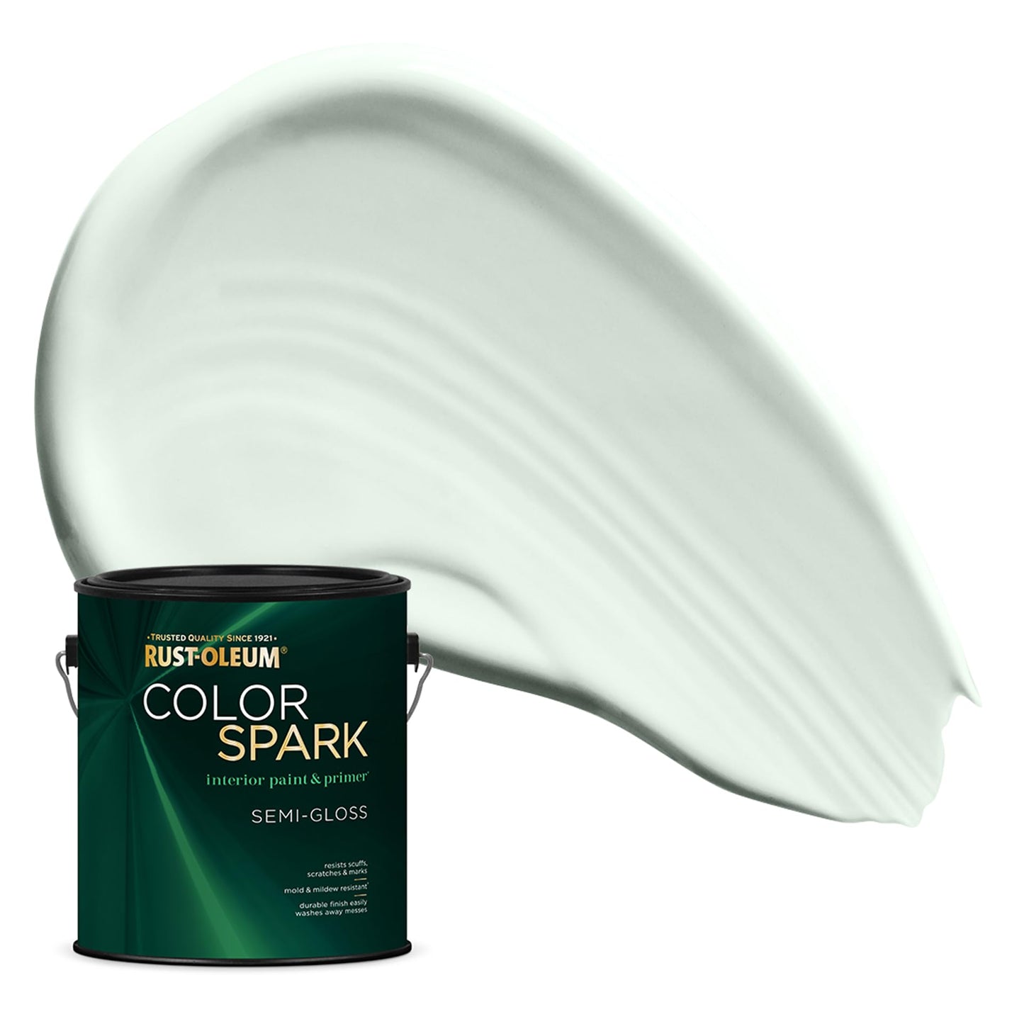 Rust-Oleum Color Spark Interior Paint and Primer in One, Eggshell, Black, 1 Gallon