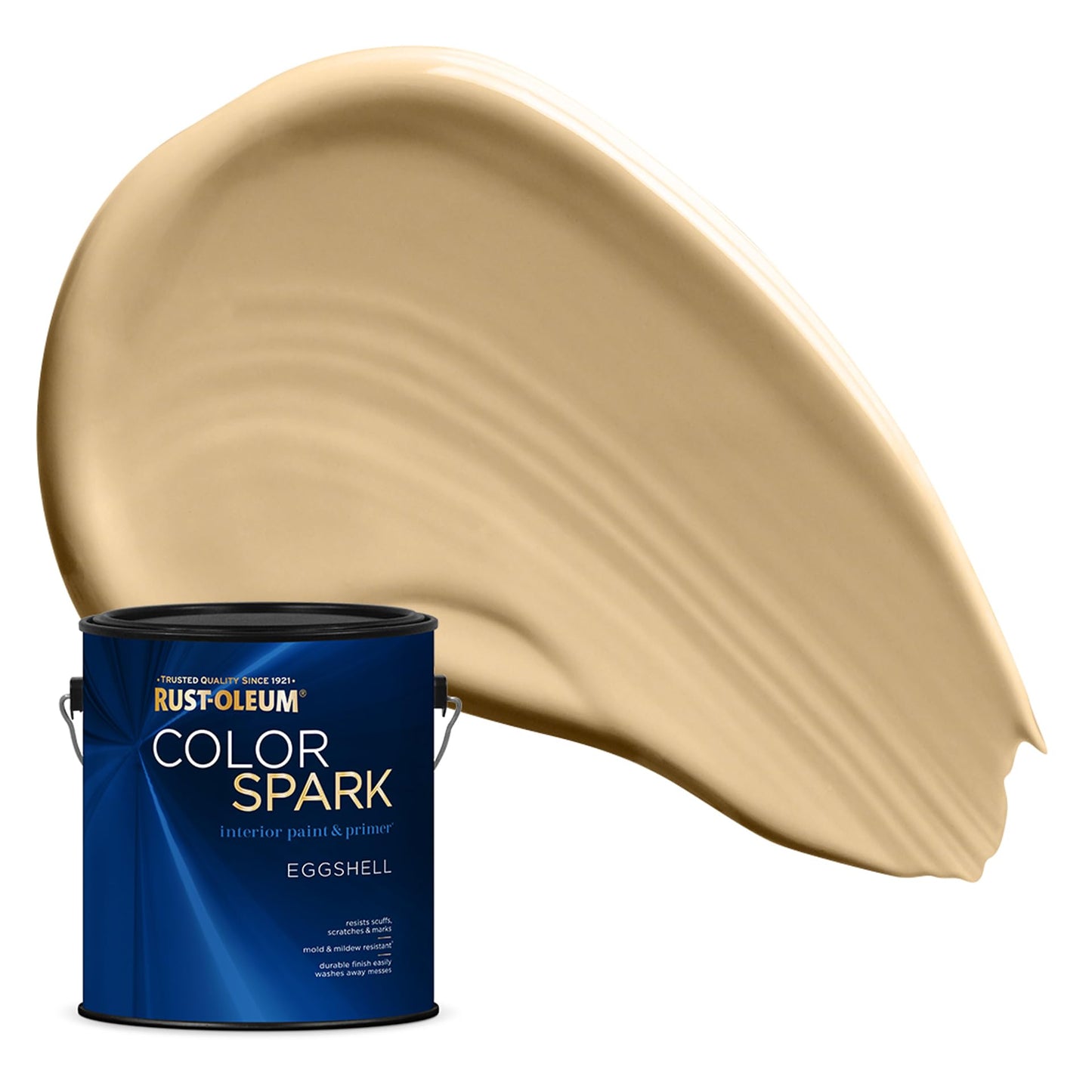 Rust-Oleum Color Spark Interior Paint and Primer in One, Eggshell, Bit of Barley, 1 Gallon