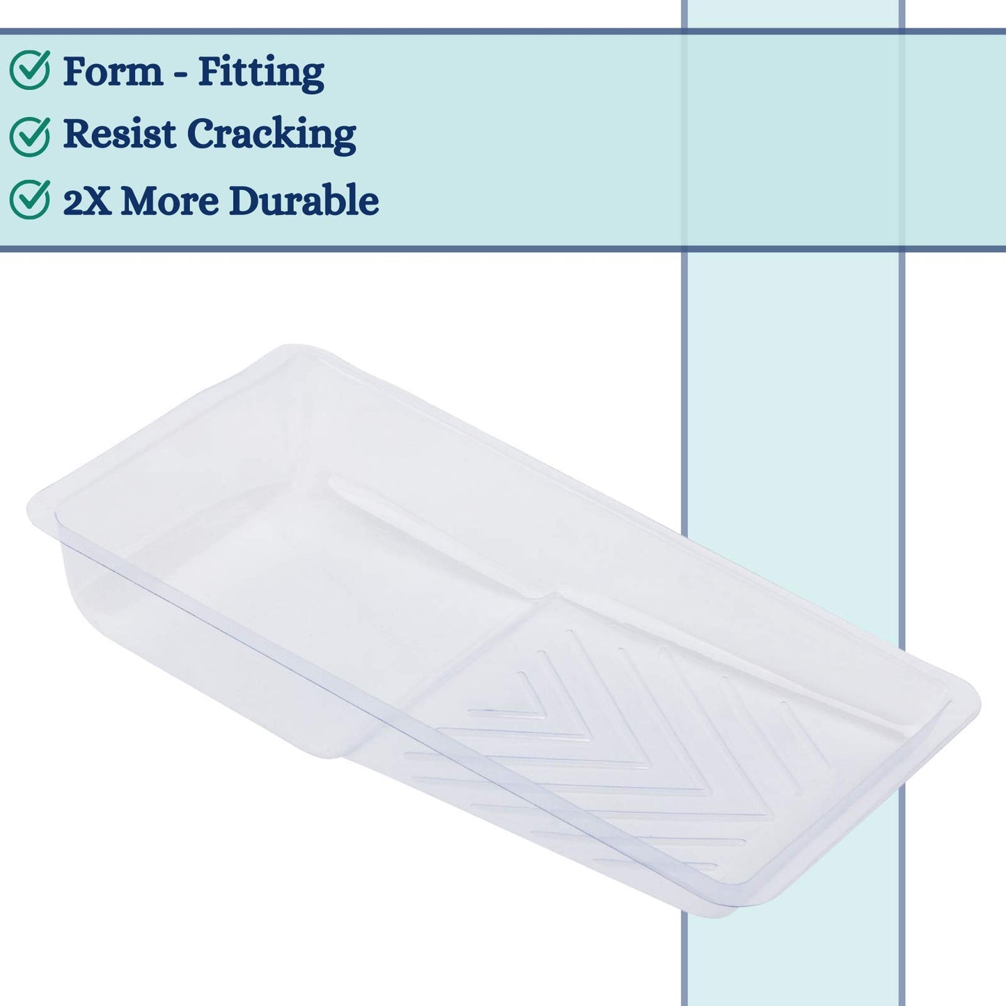 Bates- Paint Tray Liner, 9 Inch, 10 Pack, Paint Roller Tray, Disposable Plastic Paint Trays, Paint Pans Trays, Paint Supplies for House Painting, Roller Tray