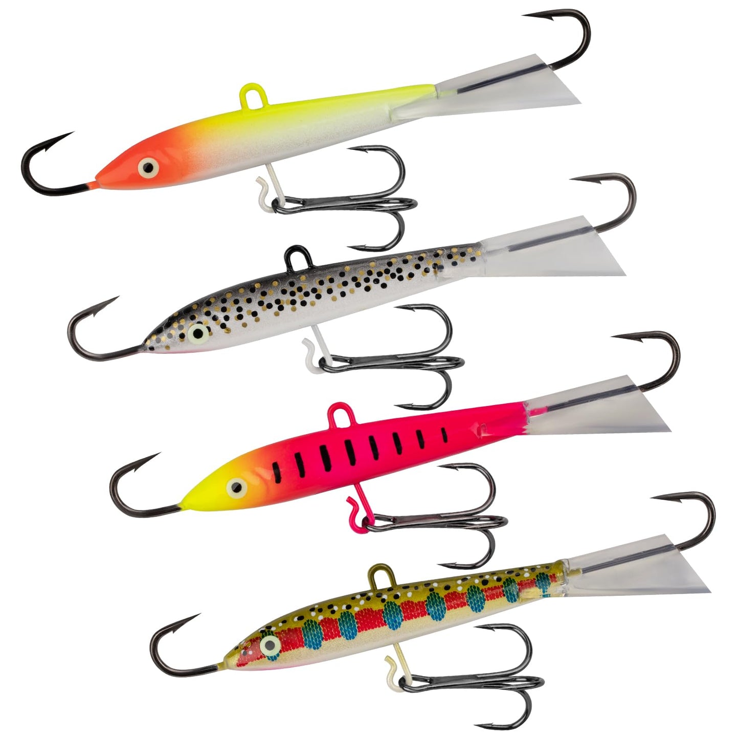 THKFISH Ice Fishing Jigs Ice Fishing Lures Ice Fishing Gear for Crappie, Panfish, Walleye, Bluegill Vertical Jigs Kit Ice Fishing Tackle 4PCS/8PCS 10g(0.35oz) 18g(0.63oz)