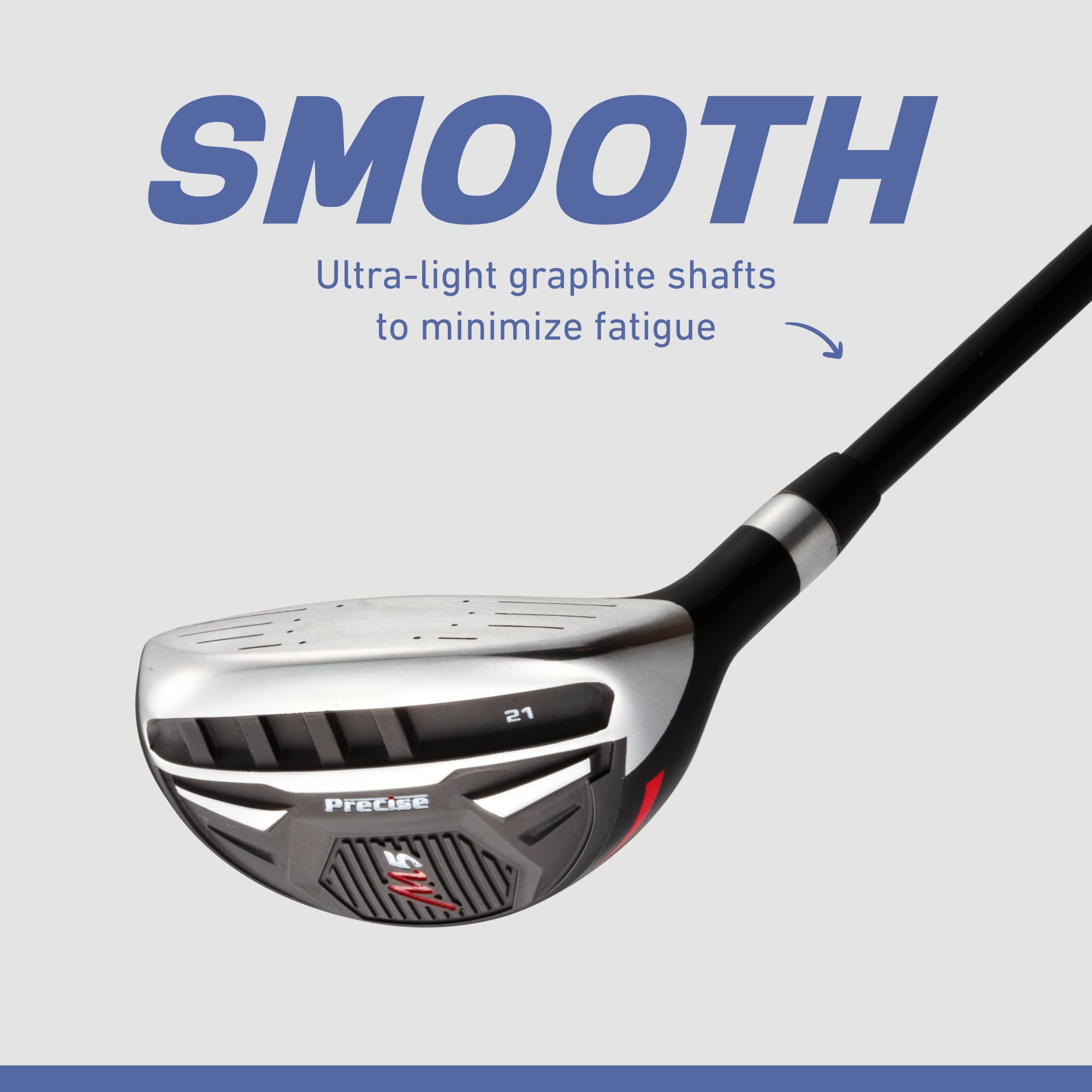 Precise M5 Golf Clubs Set for Men | Lighweight Graphite & True