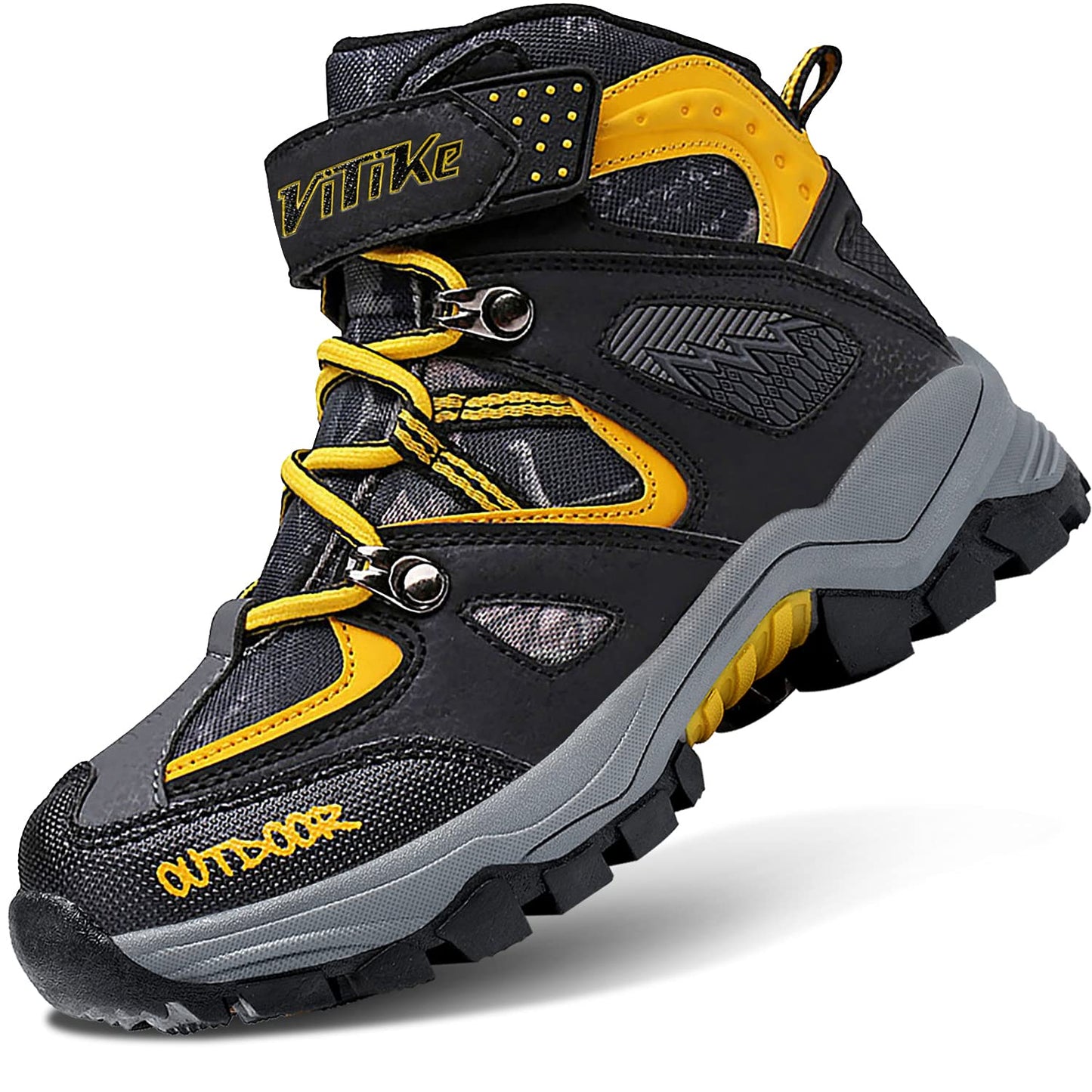 Littleplum Boys Snow Boots Winter Waterproof Antiskid Boots Hiking Outdoor Shoes Booties for Unisex Kids (Little Kid/Big Kid)
