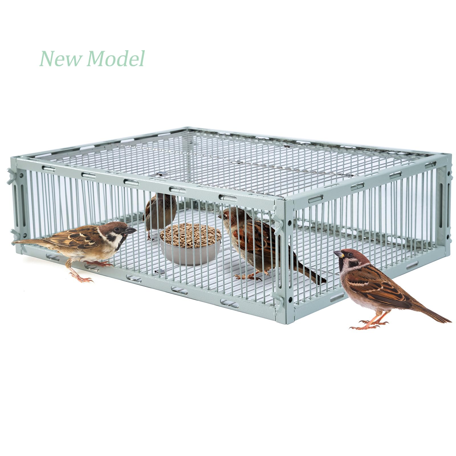 Escape-Proof Bird Trap Cage With Automatic Bird Collection, Pigeon